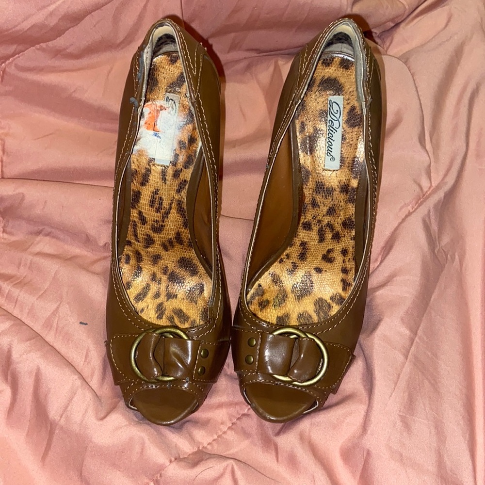 Work brown heels